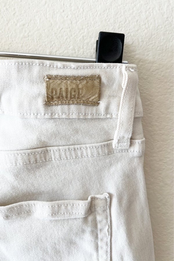 Paige Women's White Denim Floral Print Shorts Size 28 | eBay